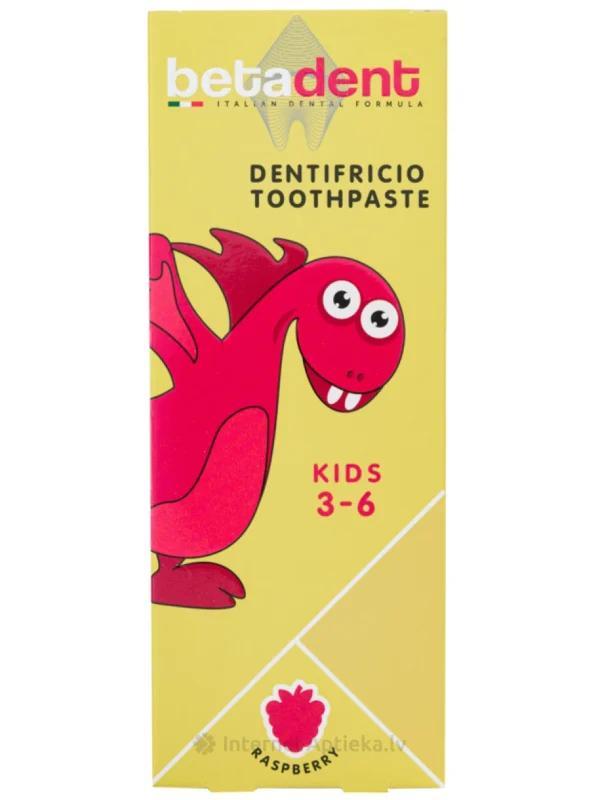 BETADENT DENTIFRICE KIDS 3-6 LAMP 75 ML FRAMBOISE