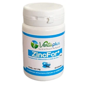 ZINC FORT 15 MG X 60 GELULES VERTUPLUS