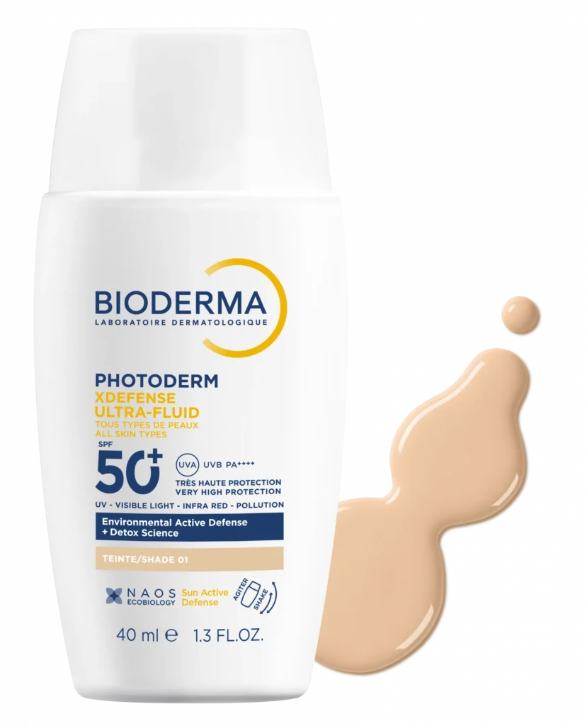PHOTODERM ECRAN XDEFENSE ULTRA FLUIDESPF50+ T01 + SEBIUM GEL MOUSSANT 100 ML PACK
