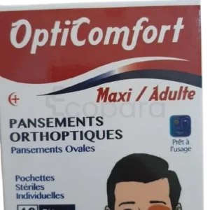 COMPRESSE OCCULAIRE ADULTE X 10 OPTICOMFORT MAXI