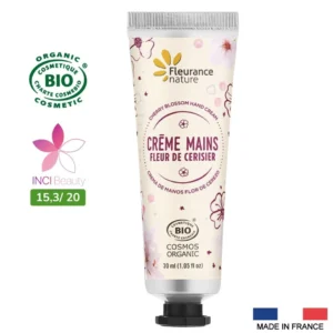 FLEURANCE NATURE CREME MAINS A LA FLEUR DE CERISIER