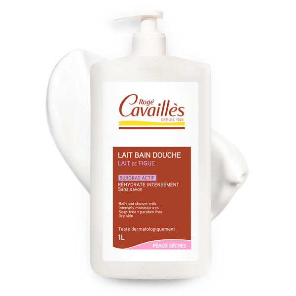 ROGE CAVAILLES LAIT BAIN ET DOUCHE HYDRATANT LAIT FIGUE 1L