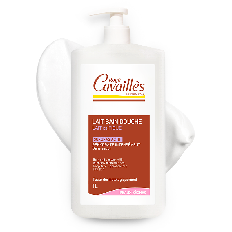 ROGE CAVAILLES LAIT BAIN ET DOUCHE HYDRATANT LAIT FIGUE 1L - Image 1