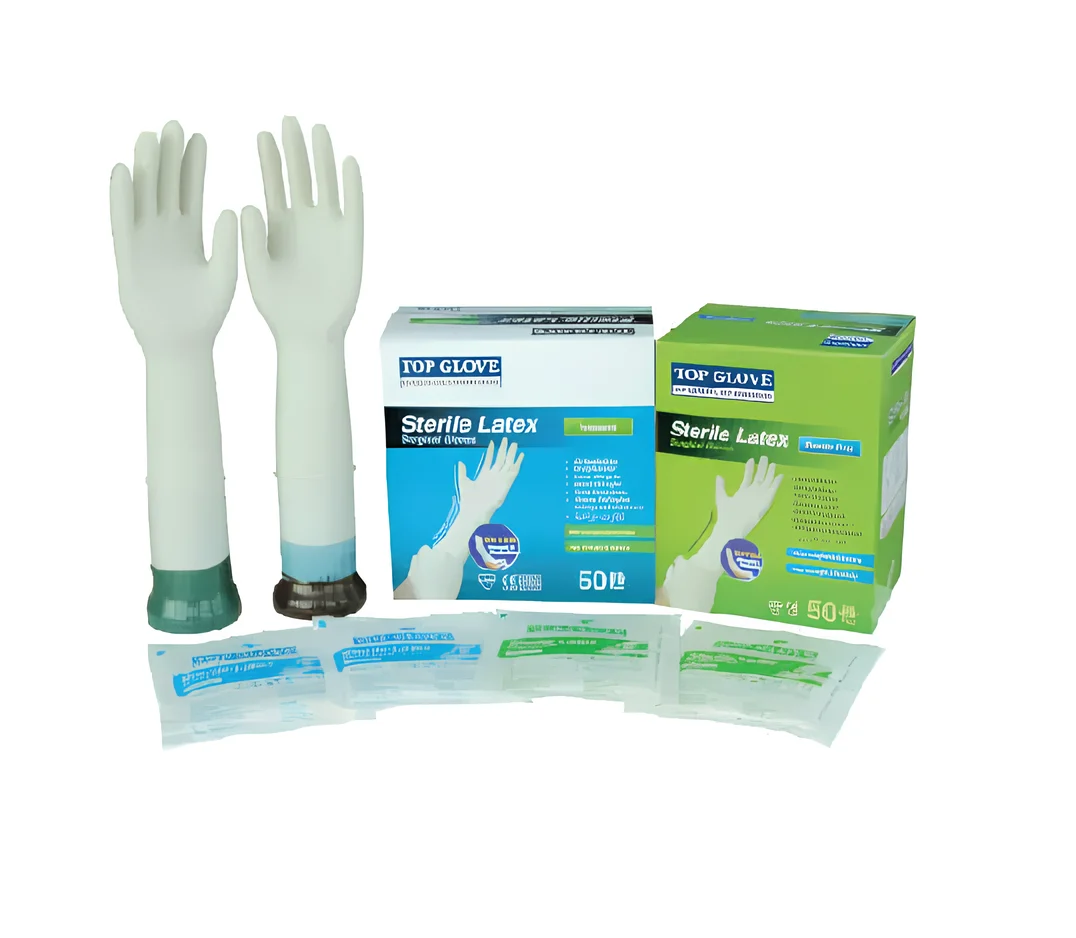 GANTS STERILES N° 7.5 TOP GLOVE (COMED) - Image 1