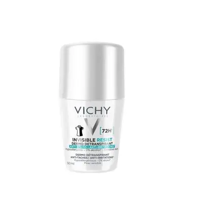 VICHY HOMME DEO BILLE INVISIBLE RESIST DETRANSPIRANT 72 H 50 ML
