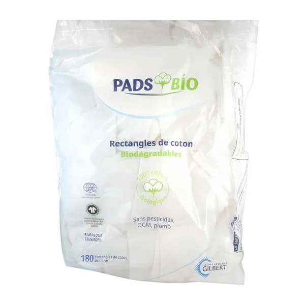 COTON REGTANGLE PADS BIO BT 180