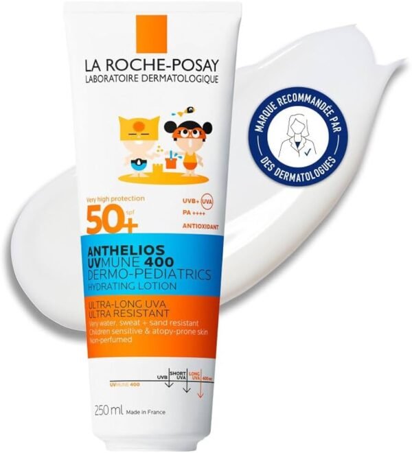 ANTHELIOS ECRAN SPF50+ DERMO PEDIATRIQUE 200 ML  LAIT ULTRA LONG
