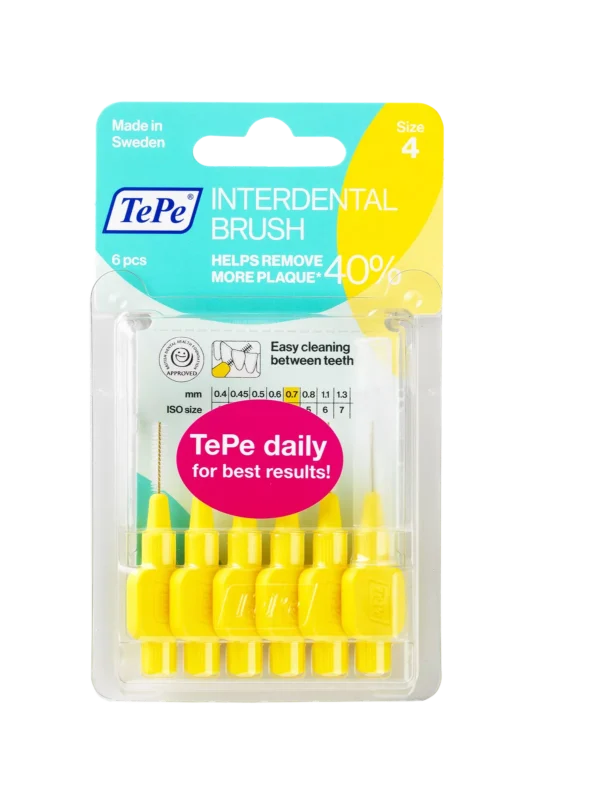 TEPE IDB ORIGINAL JAUNE 0.7 MM TAILLE 4-6 PCS