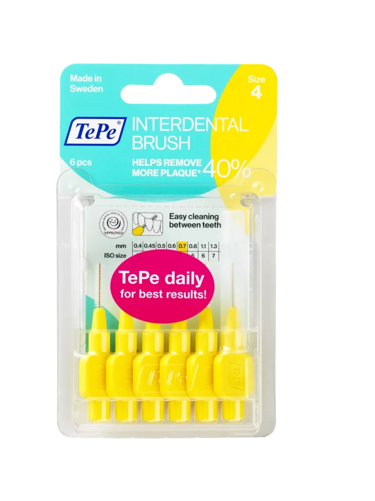 TEPE IDB ORIGINAL JAUNE 0.7 MM TAILLE 4-6 PCS