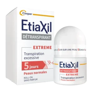 ETIAXIL DETRANSPIRANT AISSELLES PEAUX NORMALES ROUGE ON ROLLE 15 ML
