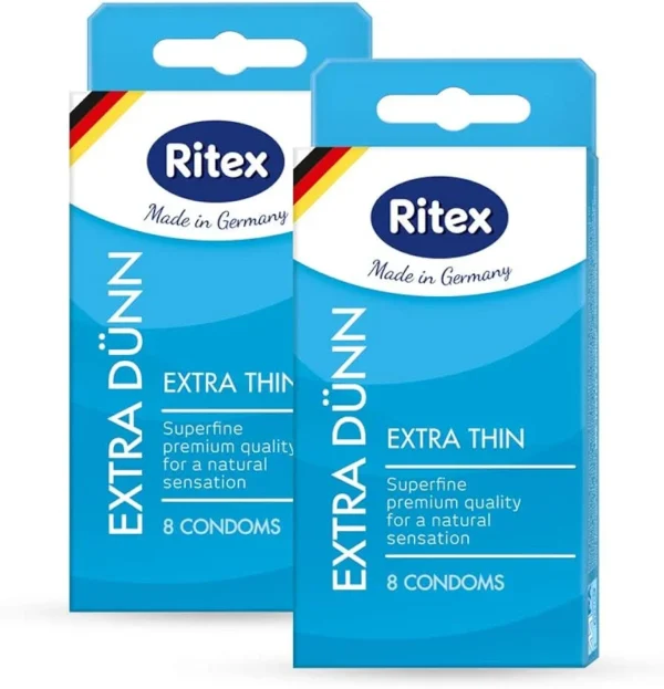 PRESERVATIFS RITEX EXTRA THIN FOR A NATURAL FEELING X 8