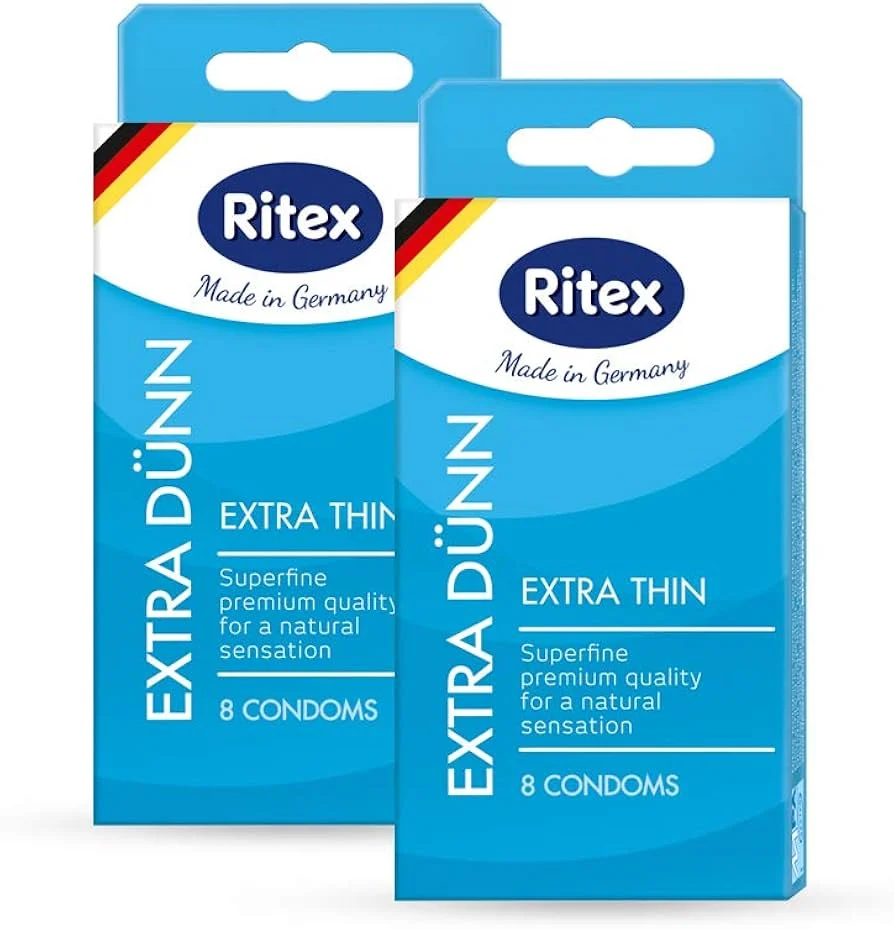 PRESERVATIFS RITEX EXTRA THIN FOR A NATURAL FEELING X 8 - Image 1