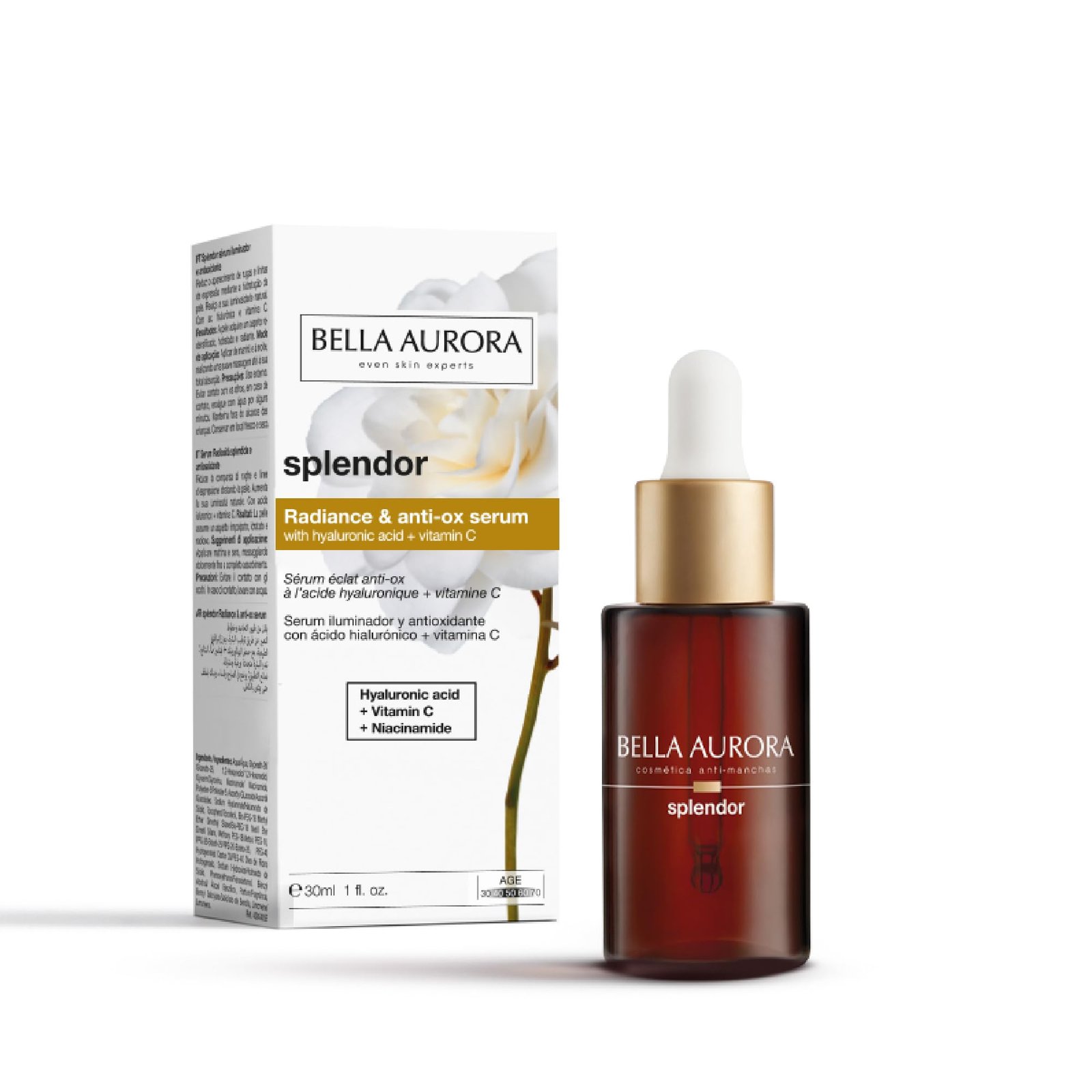 BELLA AURORA SPLENDOR RADIANCE SERUM BOOSTER VIT C + AH 30 ML - Image 1