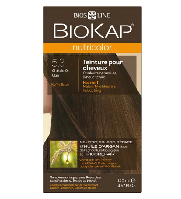 BIOKAP NUTRICOLOR 5.3 (140 ML) CHATAIN OR CLAIR