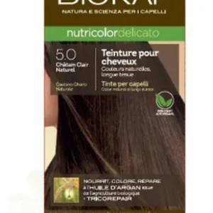 BIOKAP NUTRICOLOR 5.0 (140 ML) CHATAIN CLAIR NATUREL
