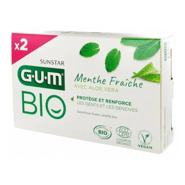 DENTIFRICE GUM BIO 75 ML X2 DUO (7020/2)