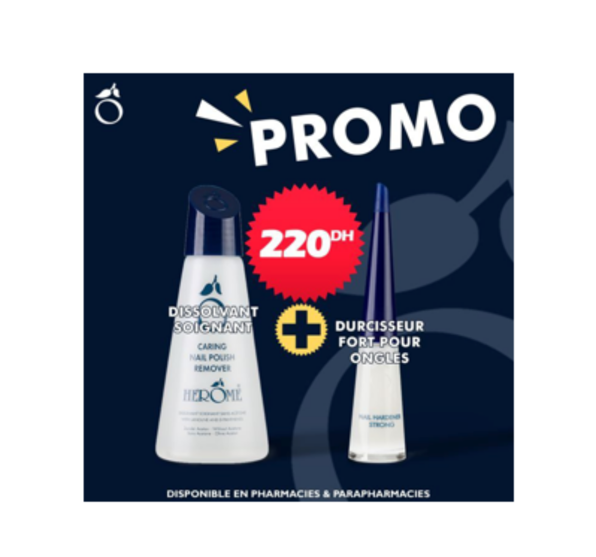 HEROME DURCISSEUR FORT POUR ONGLES + DISOLVANT - Image 1
