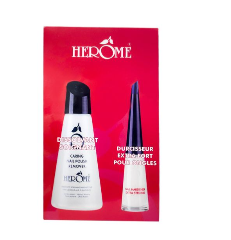 HEROME DURCISSEUR EXTRA FORT POUR ONGLES + DISOLVANT