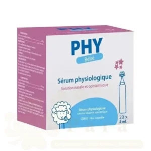 SERUM PHYSIOLOGIQUE PHY 5 ML BTE DE 20