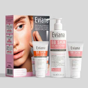 EVIANA DUO PACK BB SKIN CREME ECLAIRCISSANTE ANTI TACHE + BB SKIN ECRAN SP50+ BB SKIN GEL NETT )