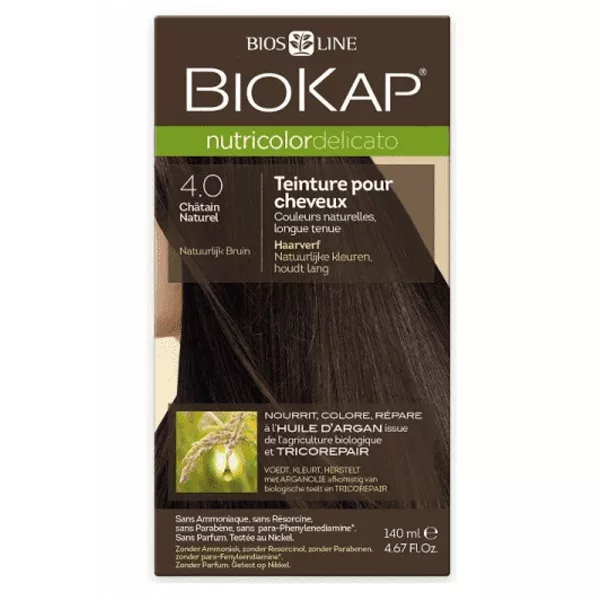 BIOKAP NUTRICOLOR 4.0 (140 ML) CHATAIN + SHP NUTRI 100 ML