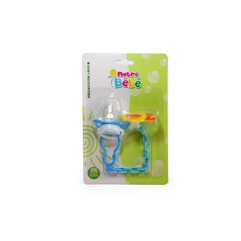 NB SUCETTE + CHAINE + BROCHE (COMED) - Image 1