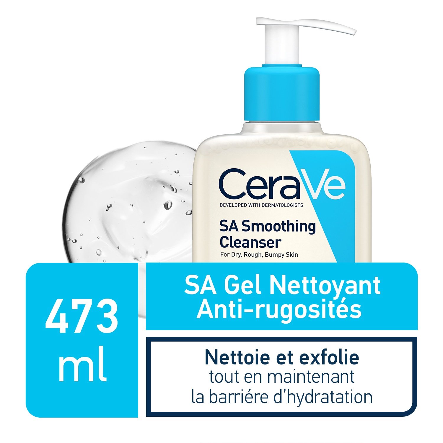 CERAVE SA GEL ANTI RUGOSITES 473 ML MOUSSANT - Image 1