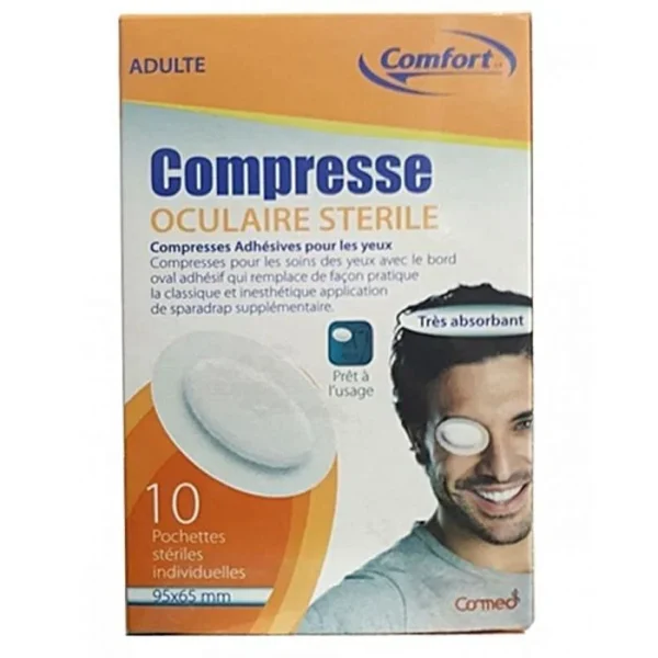 COMPRESSE OCCULAIRES AD X 10 COMFORT (COMED)