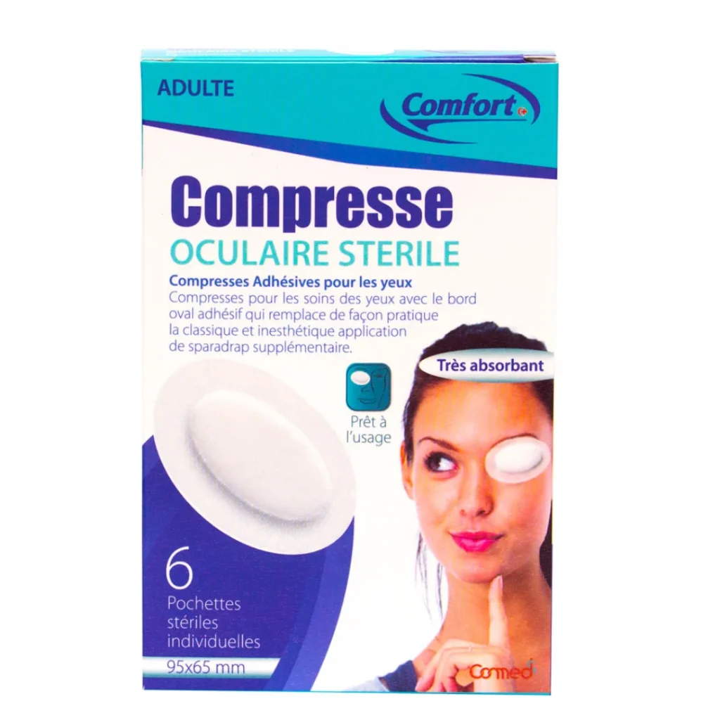 COMPRESSE OCCULAIRES AD X 6 COMFORT (COMED)