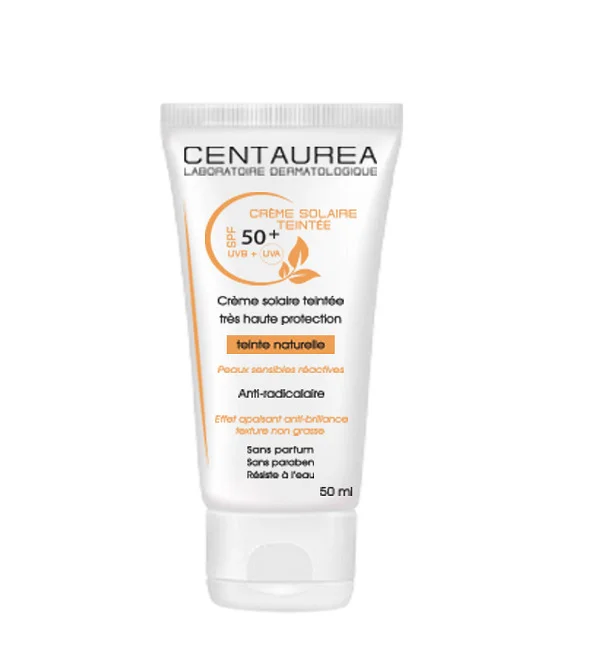 CENTAUREA CREME SOLAIRE TEINTÉ NATUREL SPF50+ 50 ML
