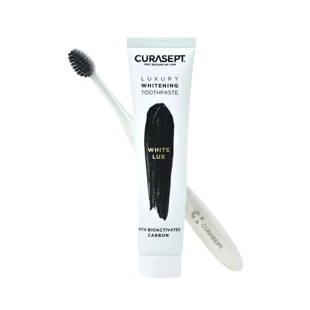 DENTIFRICE CURASEPT WHITE LUXURY + BROSSE - Image 1