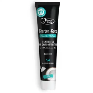 DENTI SMILE DENTIFRICE AU CHARBON COCO AROME MENTHE 100 GR