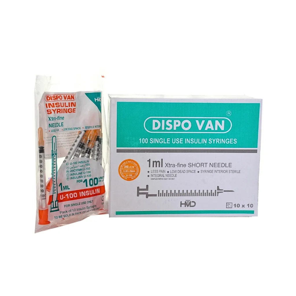 SERINGUE INSULINE DISPOVANE 1ML 100 GRADUATIONS