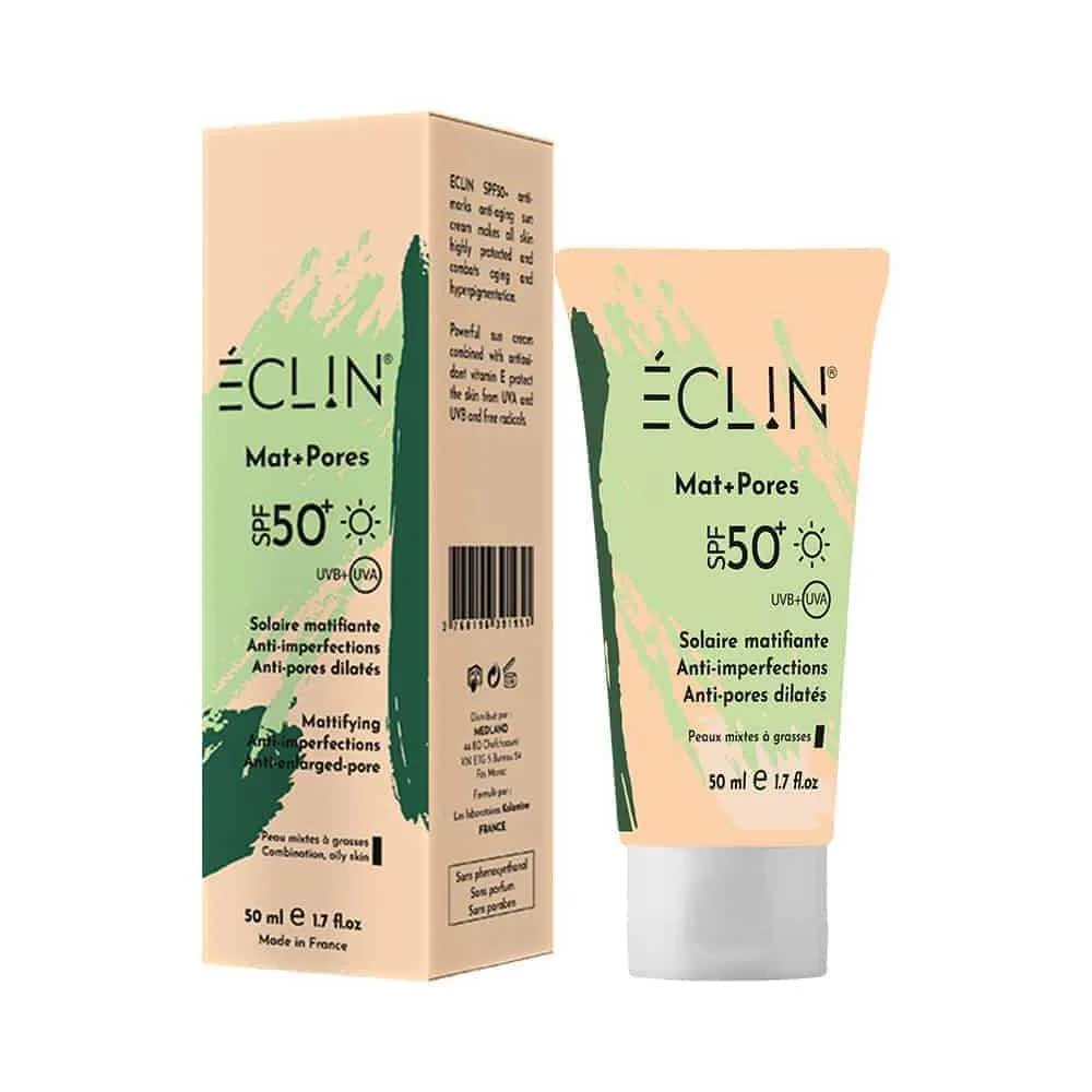 ECLIN ECRAN SOLAIRE MAT + PORES SPF 50+  ANTI ACNEE - Image 1