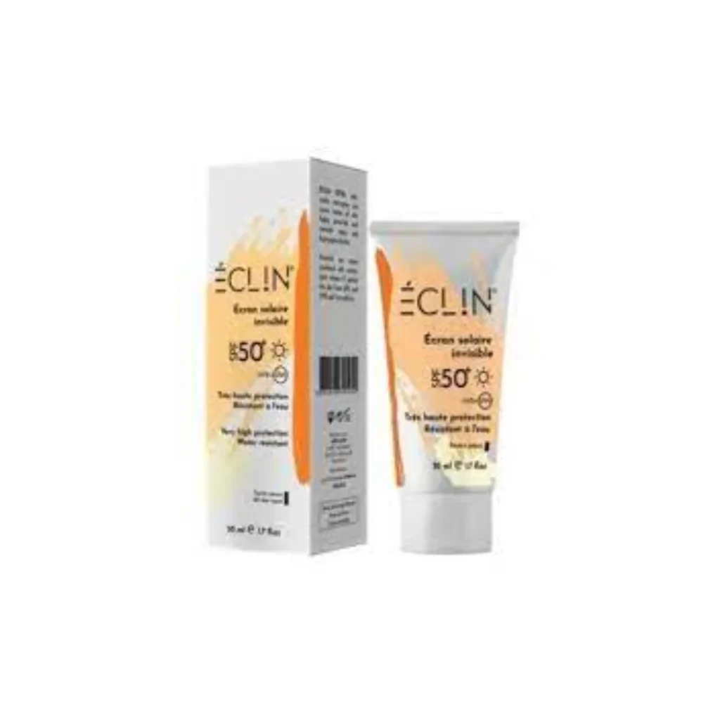 ECLIN ECRAN SOLAIRE INVISIBLE SPF50+ TOUT TYPE DE PEAUX + GEL NETTOYANT 50 ML OFFERT