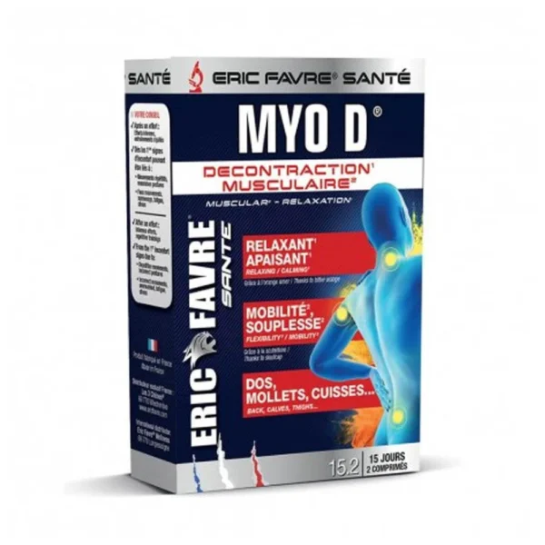 MYO D CONTRACTION MUSCULAIRE RELAXANTE COMPRIMES