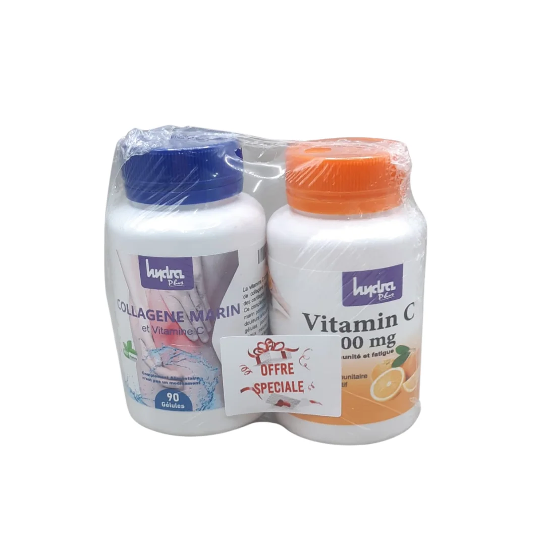 COLLAGENE MARIN 90 GELULES + VITAMINE C HYDRA - Image 1