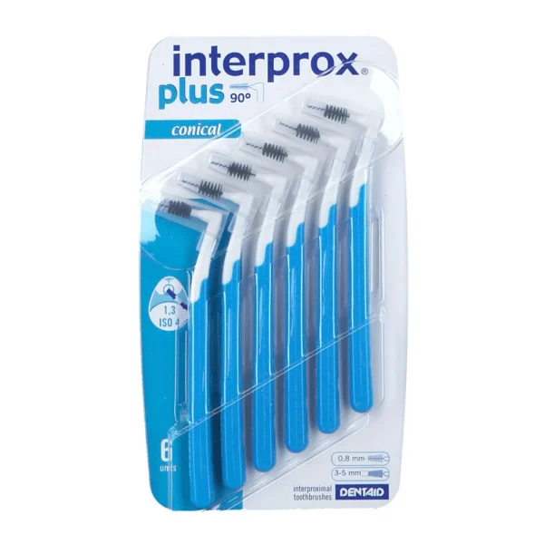 INTERPROX PLUS 2G BLEU CONICAL BLISTER 1.7 X 6 UNITÉS