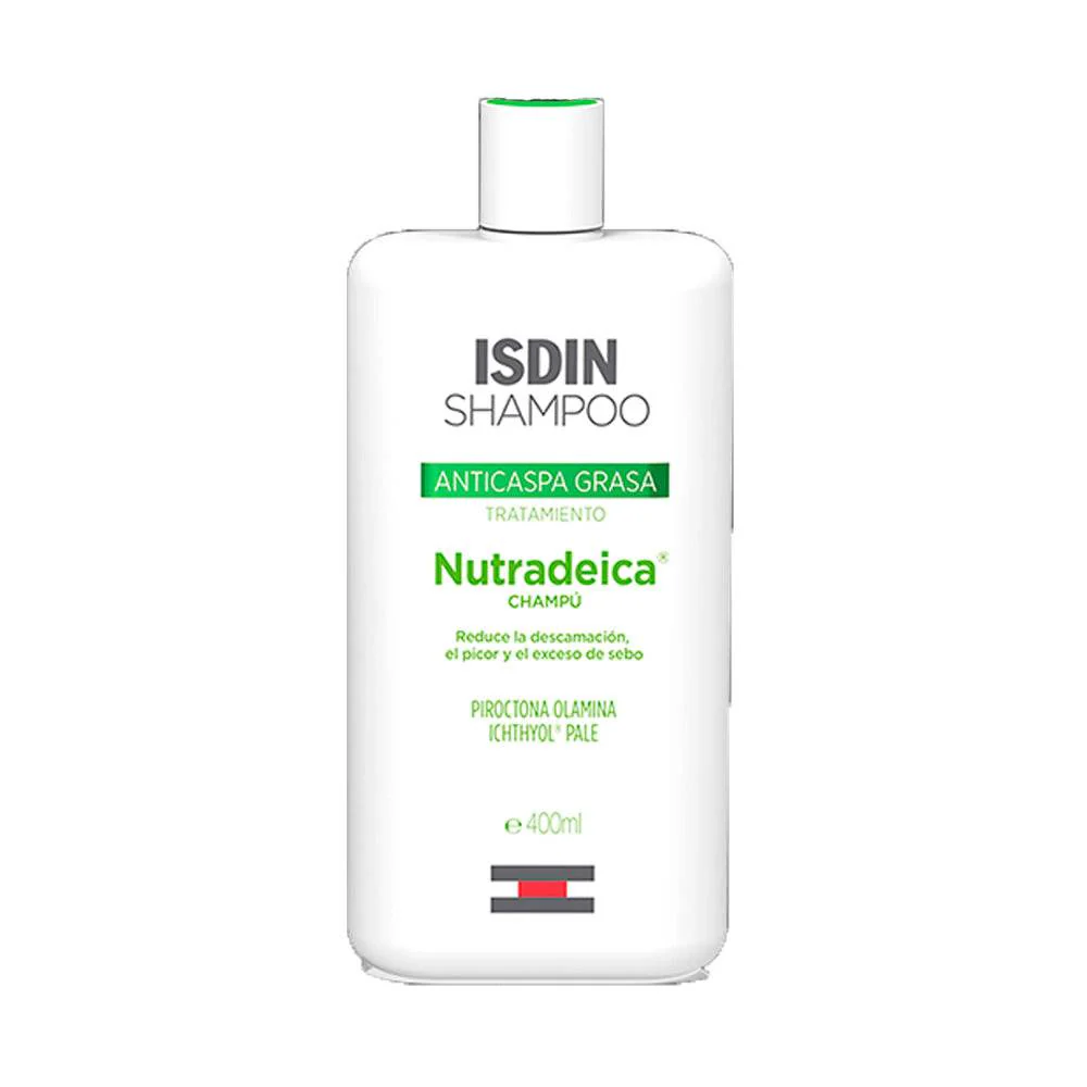 SHAMPOING NUTRADEICA VERT OILY DANDRUFF 200 ML CHEVEUX GRAS ISDN - Image 1