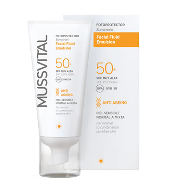 MUSSVITAL PHOTOPROTECTEUR FLUIDE EMULSION VISAGE SPF50+ 50 ML