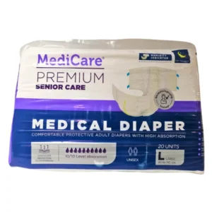 COUCHE ADULTE DIAPER MEDICARE NIGHT LARGE X 20 UNITES
