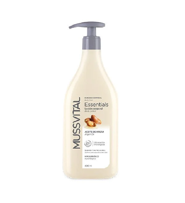 MUSSVITAL ESSENTIALS LOTION CORPOREL ARGAN 400 ML