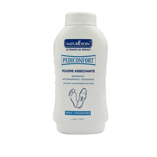 PEDICOMFORT POUDRE ASSECHANTE ET ANTI TRANSPIRANTE 80 GR