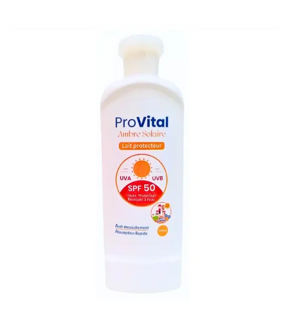 AMBRE SOLAIRE LAIT PROTECTEUR SPF50+ 125 ML PROVITAL