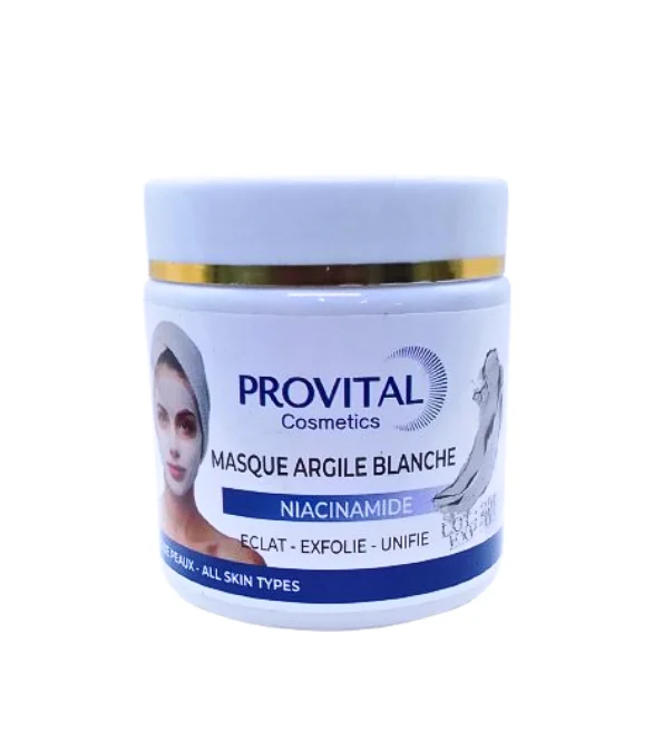 MASQUE ARGILE BLANCHE NIACINAMIDE200 GR PROVITAL