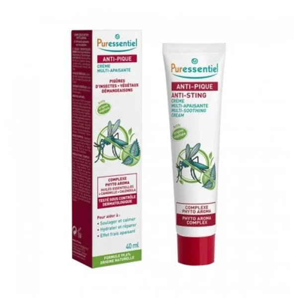 PURESSENTIEL ANTI PIQUE CREME MULTI APAISANTE ADULTE 40 ML