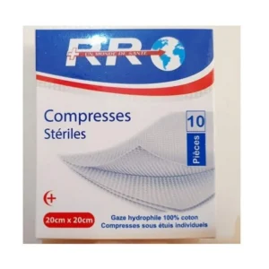 COMPRESSE STERILES RR 20X20CM BTE 10 B (COMED)