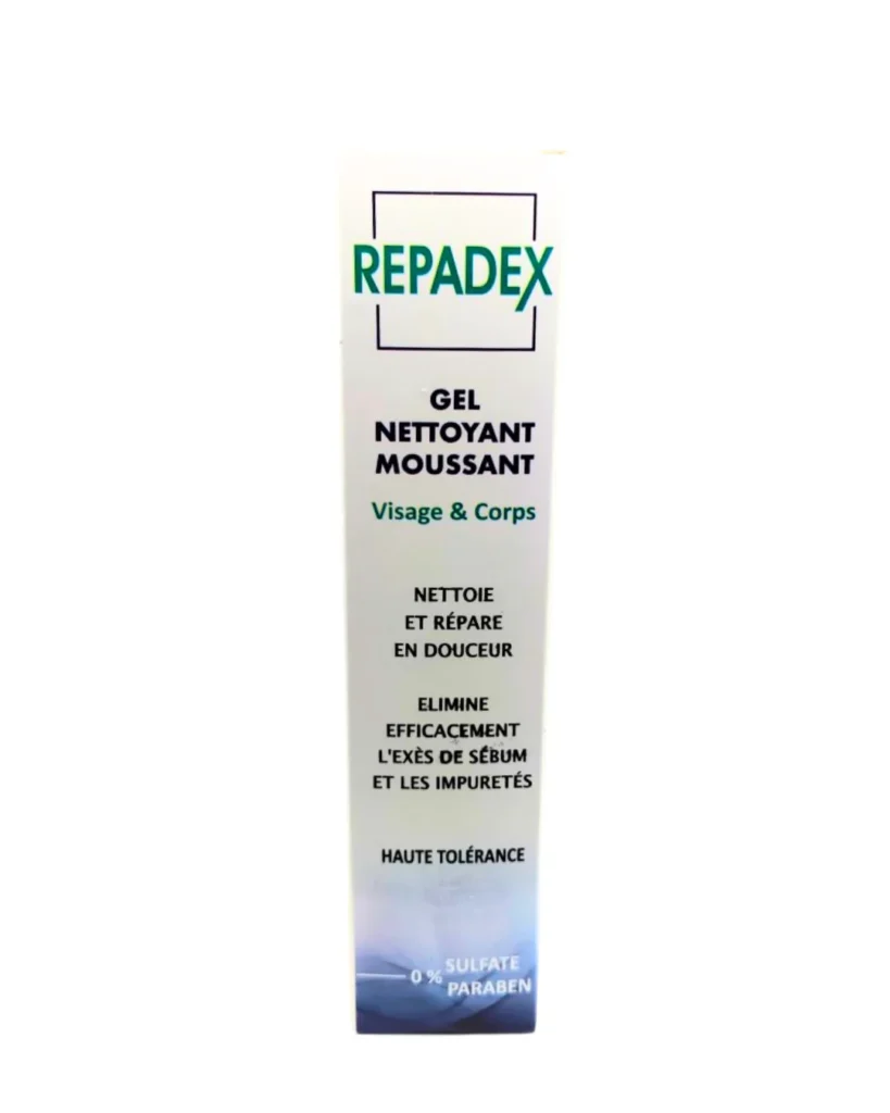REPADEX GEL NETTOYANT MOUSSANT PEAUX GRASSE VISAGE ET CORPS 200 ML