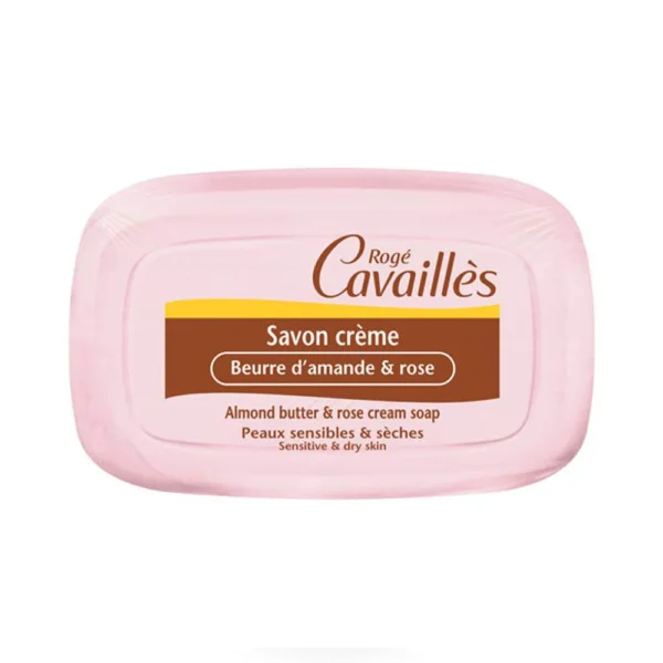 ROGE CAVAILLES SAVON CREME BEURRE D'AMANDE ET ROSE 115 GR