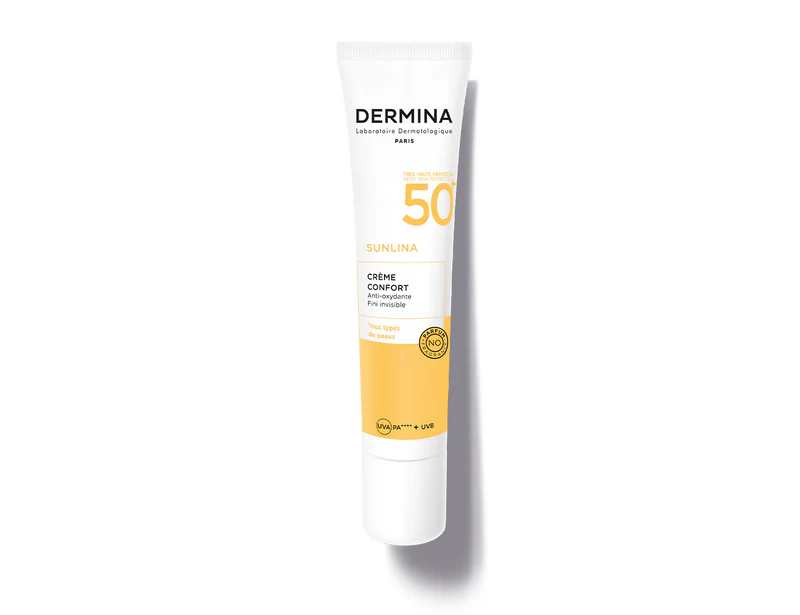 DERMINA SUNLINA MINERALE TEINTE SPF 50 40 ML - Image 1